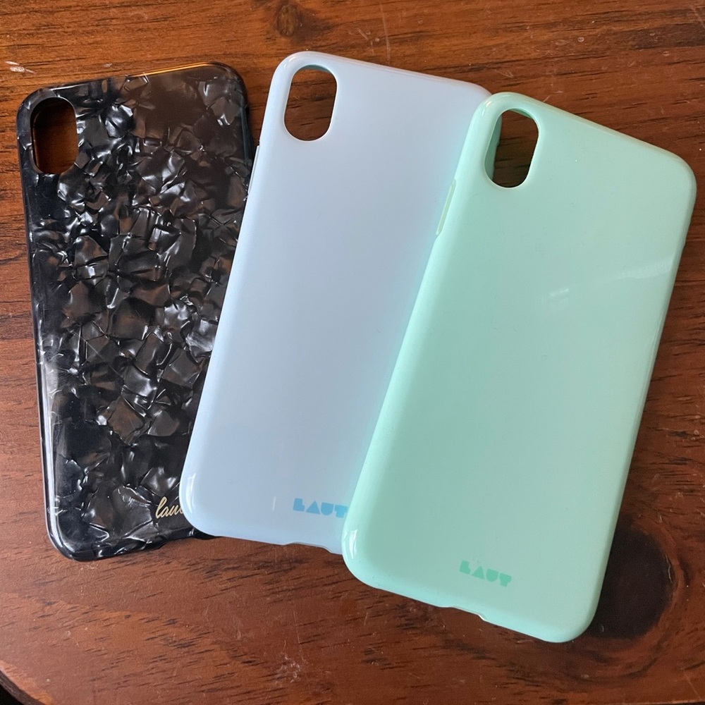 Set of 3 LAUT iPhone X cases